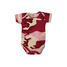 Pink baby camo vest