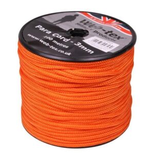 Para cord Reel - 100m Neon Orange