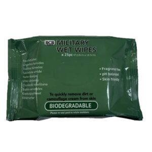 Military Face Wipes – Pack of 25 wipes