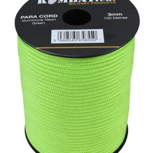 Para cord – 100m Reel – Neon Green