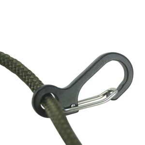 Paracord Carabiners Metal – 10 Pack – Black